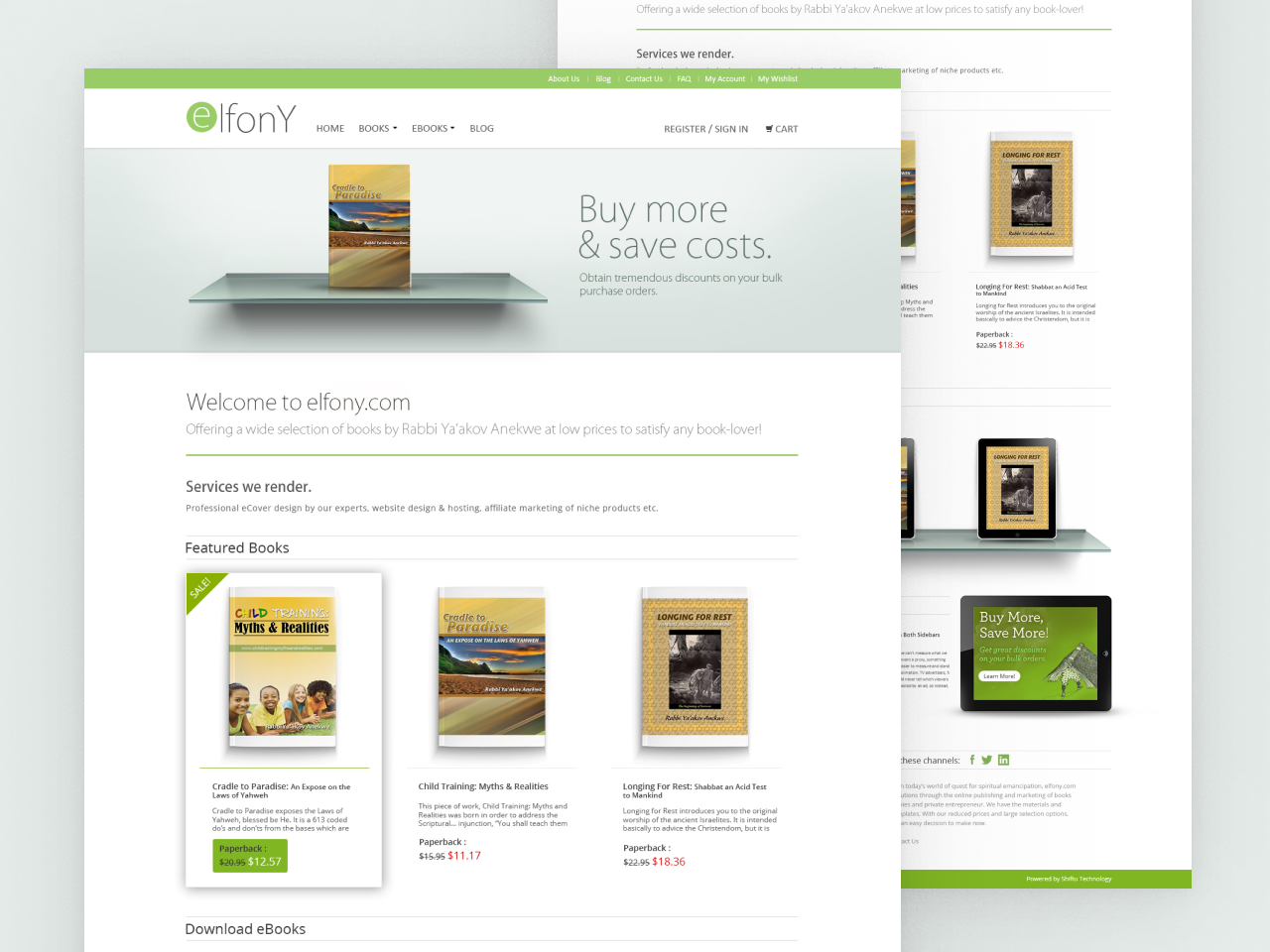 Elfony branding design ui ux