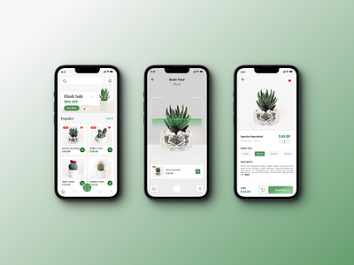 Plant Shop Mobile App app clean design mobile plant plant app plant mobile app ui ux