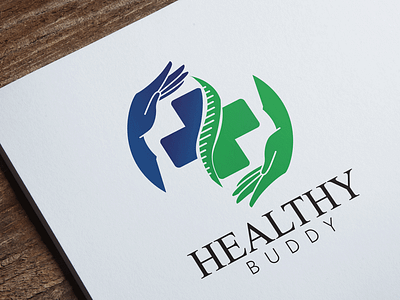 Healty Buddy Logo branding graphic design logo vector