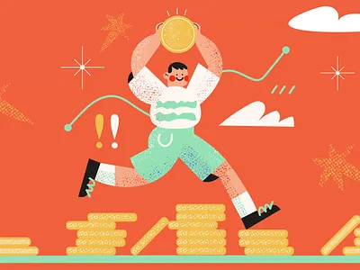 Coinly — Banking app for Children. Illustrations & Animation. animated illustration animation branding character design design illustration mascot motion motion design motion graphics