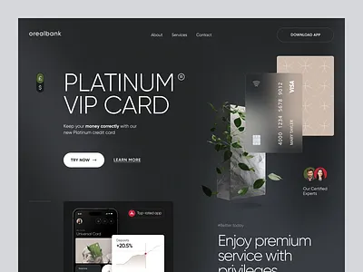 Orealbank Website design interface product service startup ui ux web website