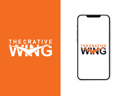 The Crative Wing 3d logo businesslogo flat logo graphic design letter logo logo logo design minimalist logo wing wing logo