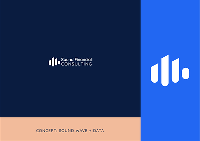 Logo Sound Financial Consulting brand identity branding clean data finance logo logo concept logo icon moden simple sound sound wave