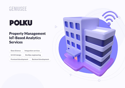 Twinly & Polku: Property Management IoT-Based Analytics Services 3d graphic design logo ui ux web development