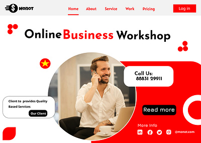 Online Business workshop web design 3d animation design graphic design illustration logo ui vector