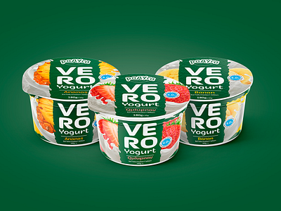 Vero — yogurt label design