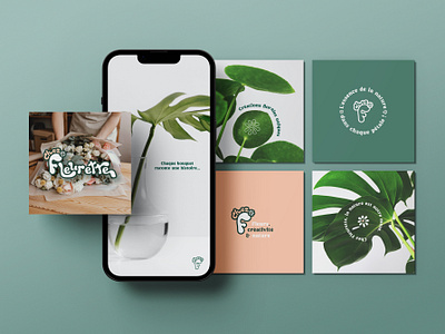 Création identité visuelle - Chez Fleurette branding creationlogo design designer designgraphique graphic design graphisme logo reseauxsociaux socialmedia