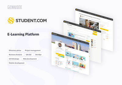 Student: an e-learning platform app design graphic design logo mobile app ui ux web development