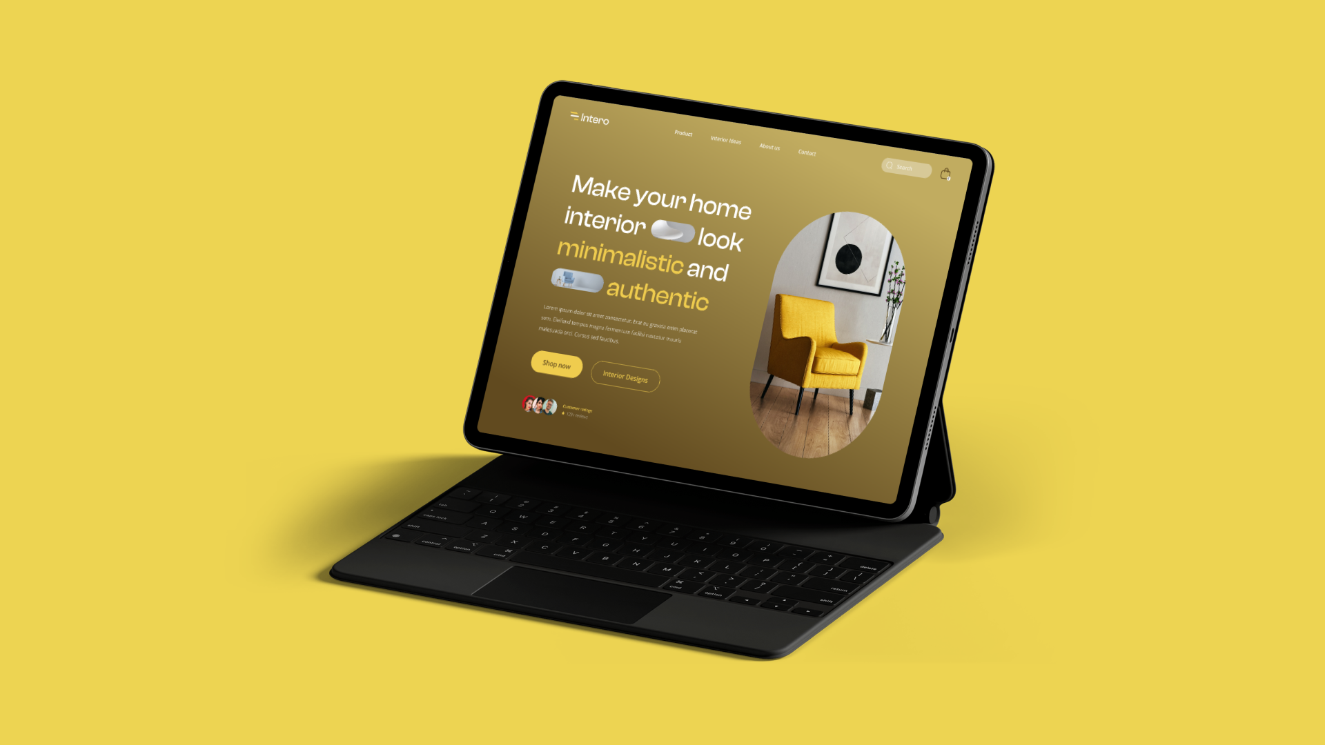 Example of Professional Modern Landing Page Design
