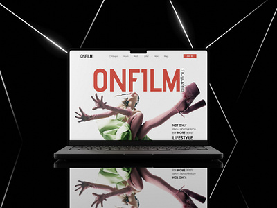 Online film magazine design project landing page magazine ui ux uxui web web design website