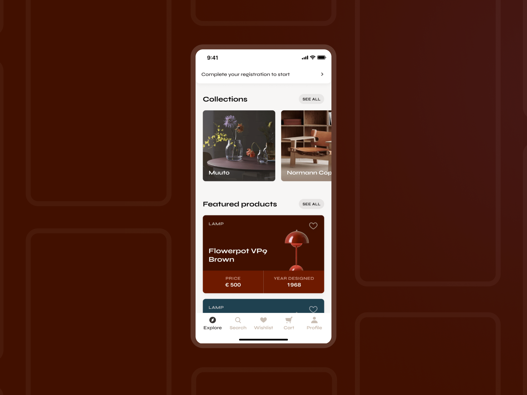 E-Commerce App Redesign for a Niche Market app app design card e commerce explore tab home decor mobile app product cards product design product details products ui ux