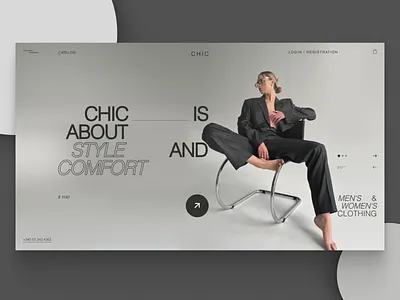 _Web Design for an Online Store - СHIC branding design ecomerce figma graphic design logo marketing premium style site store style ui uiux