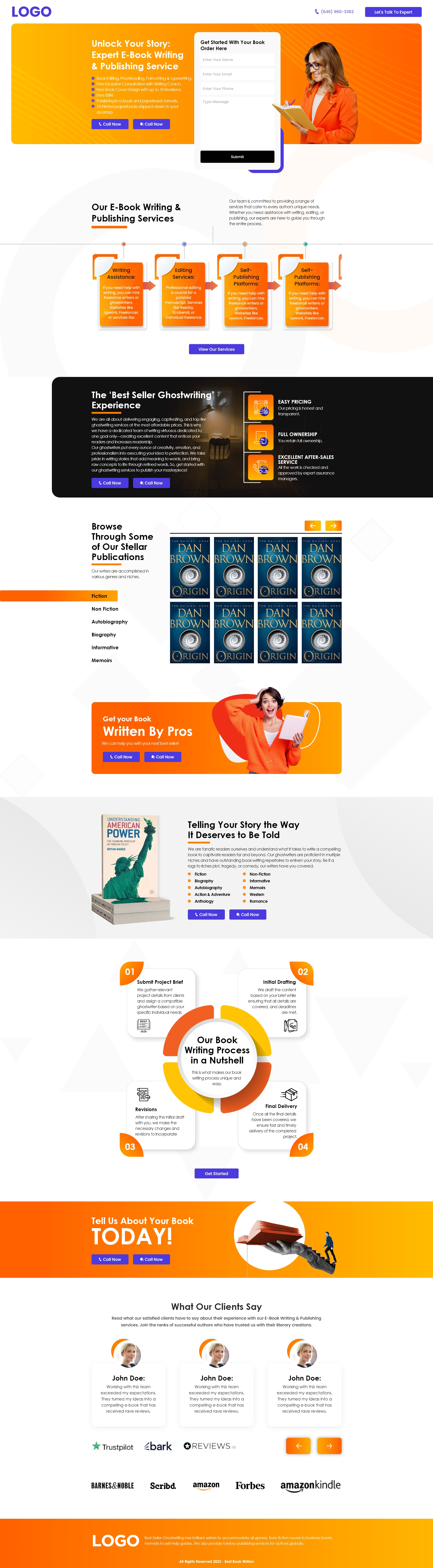 E-book Modern Minimalist Landing Page Design branding e book landing page e book publishing e book writing graphic design landing page minimal website modern website design trending trending website ui uiux design unique landing page website design