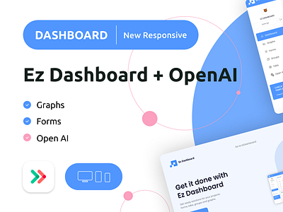 Ez Dashboard + OpenAI NoCode Web Template ai bubble bubble.io dashboard dashboard template eazycode openai ui web template