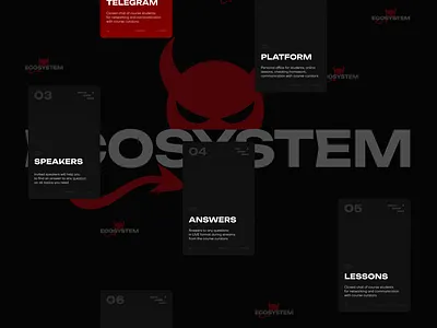 Edtech website "About course" section design figma interface photoshop ui ux webdesign