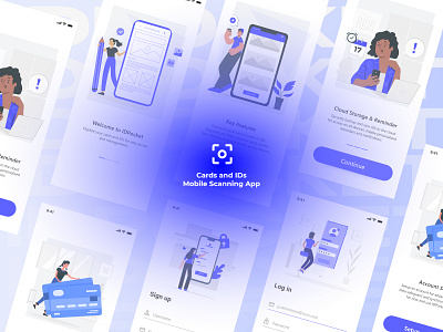 IDPOCKET - An ID Scanning Mobile App adobexd app design graphic design ui ux