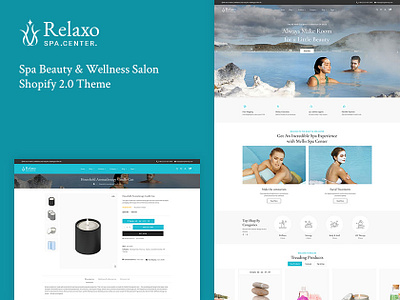 Relaxo Beauty & Spa – eCommerce Theme beauty cosmetics design ecommerce harmony illustration opencart prestashop relaxo shopify spa templatetrip theme woocommerce wordpress