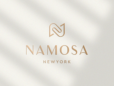 Namosa Branding abstract boutique branding care classy clever clothing elegant fashion hand high end letter logo love minimal monogram n premium typeface wellness