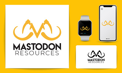 Mastodon Logo Design brand brand identity branding business creative graphic design logo logo design minimal minimal logo modern modern logo professional visual design