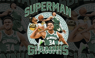 Giannis Streetwear basketball design graphic design illustration