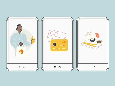 Brand Box Illustration Slot Machine characters food food delivery illustration roulette slot machine takeaway themes