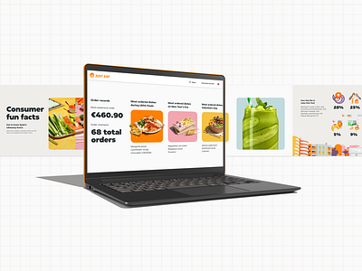 Food Trends Horizontal Scroll branding consumer data data food food delivery food trends horizontal website ui design web design website