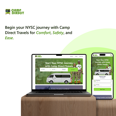 The Redesign of Camp Direct Travels Website for an Enhanced User figma product design ui ui design uiux web design