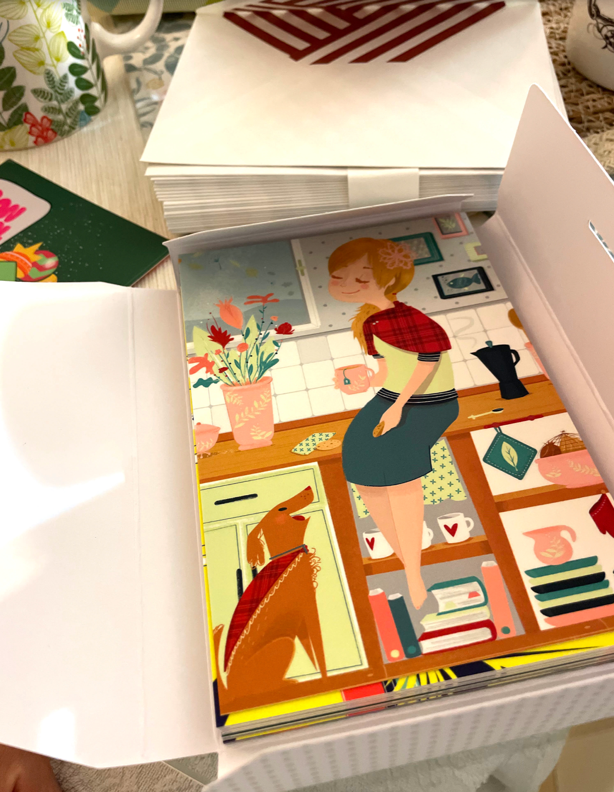 Postcards card design editorial graphic design greeting card illustration vector