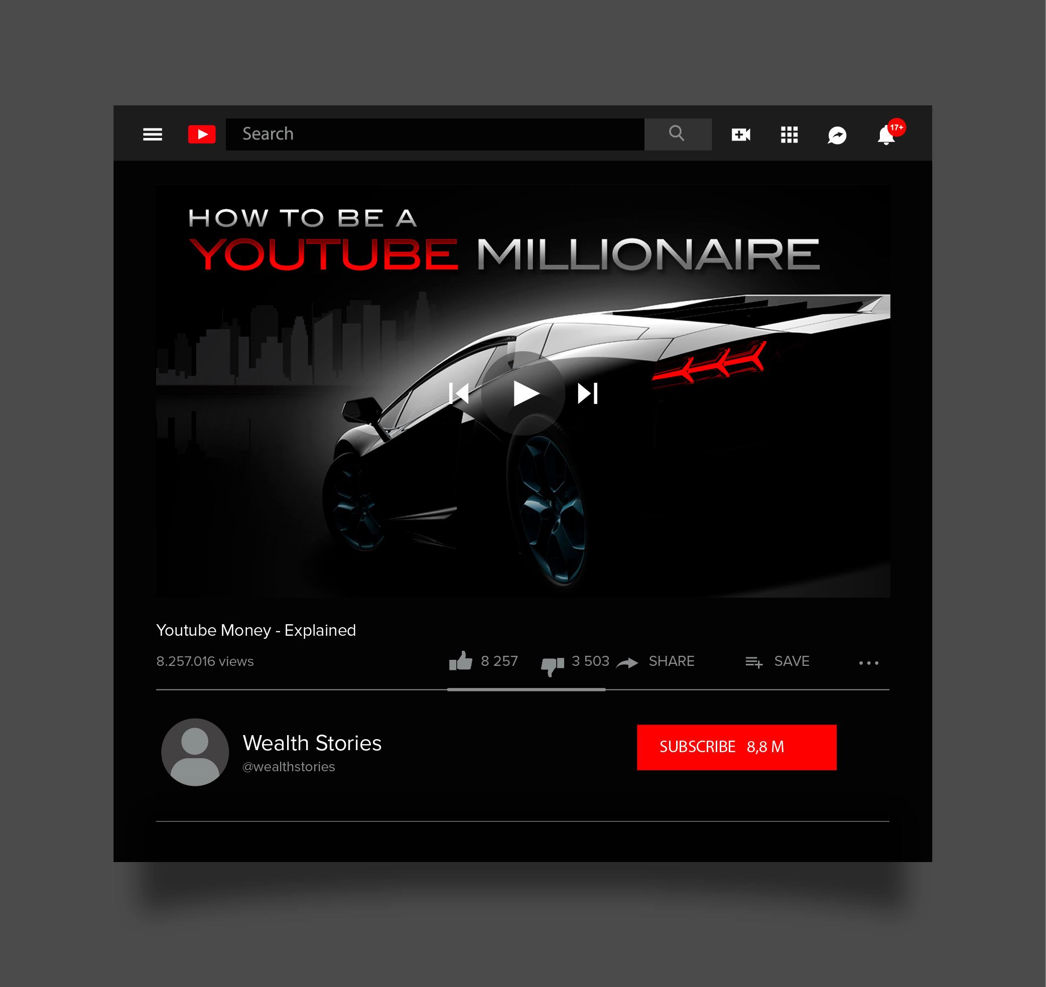 Youtube Channel Thumbnail branding graphic design thumbnail video website youtube