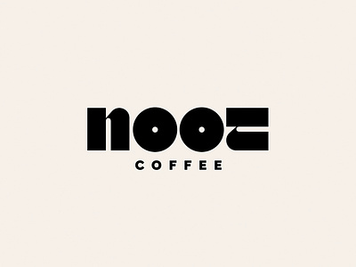 NOOT branding coffee concept graphic design identity logo simple wordmark