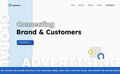 Landing Page Hero branding design graphic design ui ux