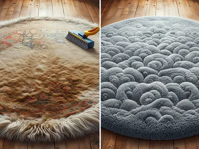 Carpet Cleaning Image Manipulation - Adobe Illustrator graphic design