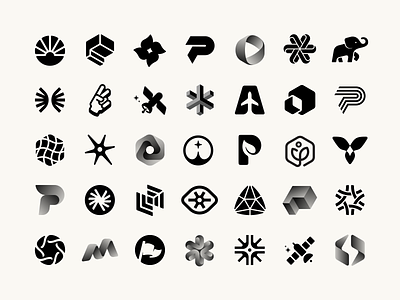 32 Unused Logo Concepts from 2023 brand identity logo mark symbol