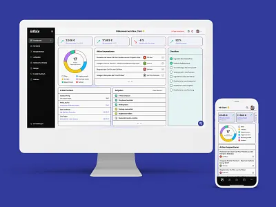 Web-App (SaaS) + Smartphone App app app design brutalism brutalismus figma mobile design saas saas design screendesign ui design uiux design visual design webapp webdesign