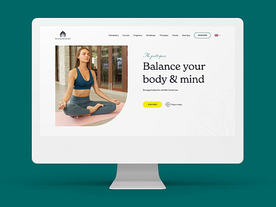 Corporate Website corporate website figma fitness screendesign ui design uiux design visual design webdesign yoga