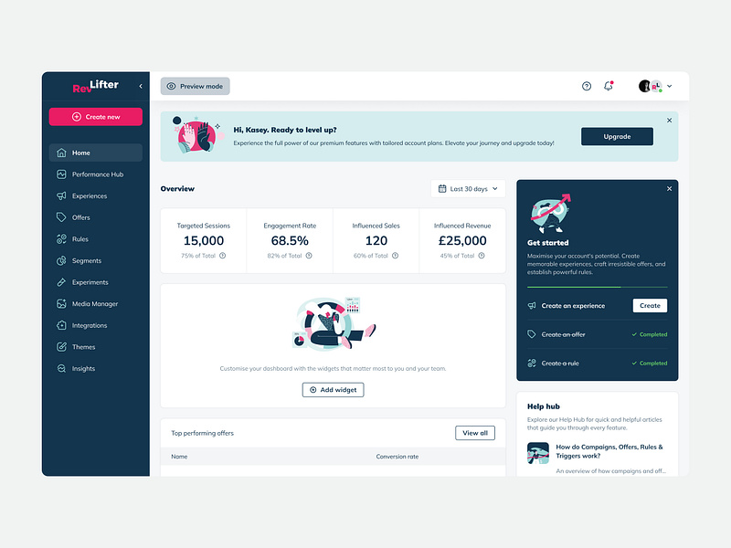 Dashboard for SaaS platform app dashboard figma interactiondesign onboarding platform productdesign saas software ui uidesign ux uxdesign visualdesign