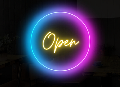 Open for business (Canva Template) canva design food restaurant social template
