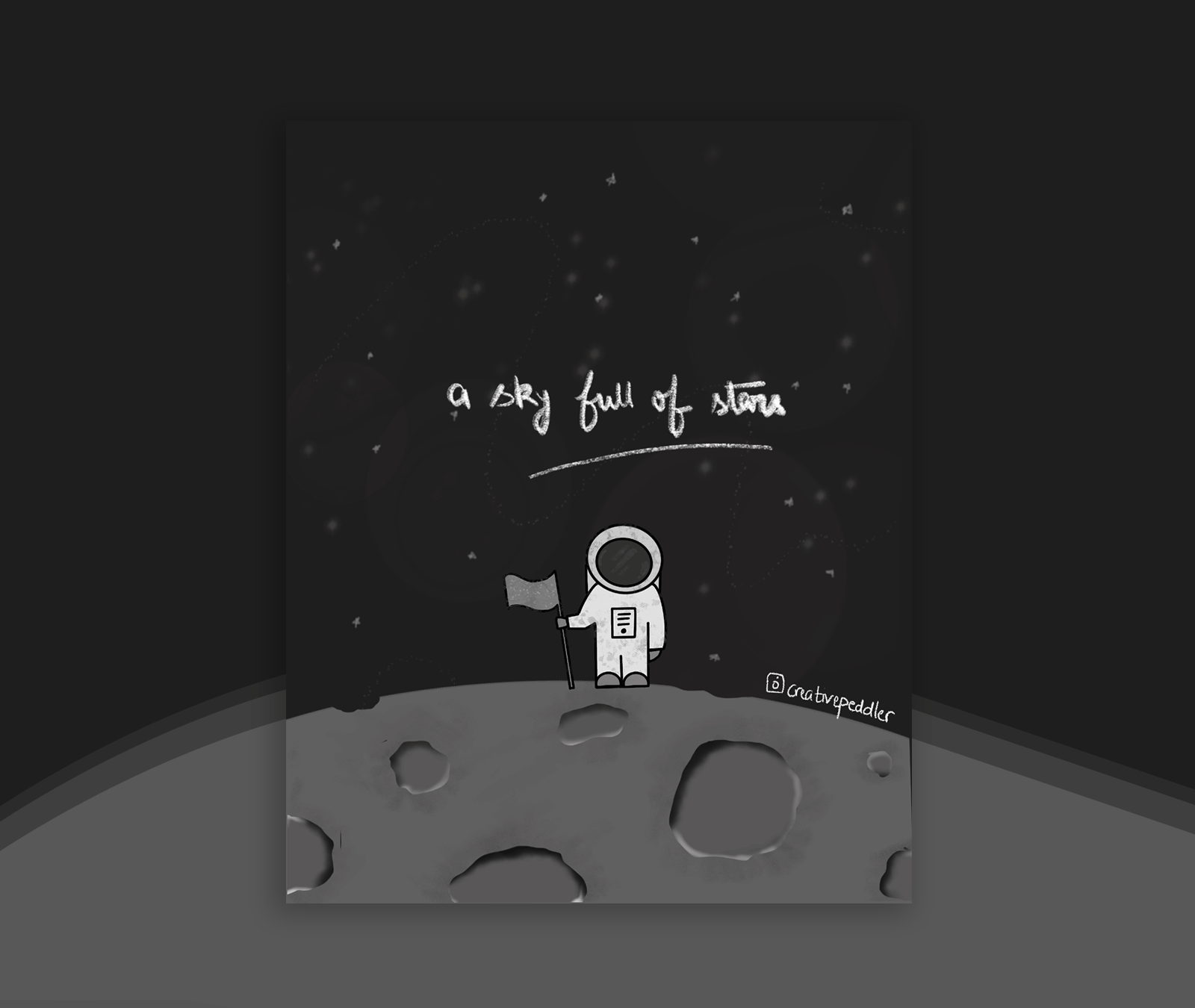 Astronaut astronaut creativepeddler digital art dribbble gif graphic design illustration isro minimal motion graphics nasa planet sky space spacecraft