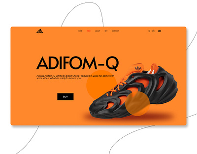 ADIFOM Q shoes web design shoes website design sneaker website design uiux design web design website design