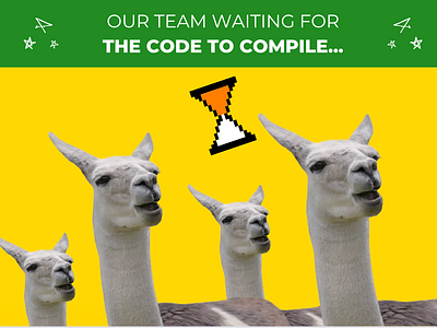 Waiting Llamas (Canva Template) canva design llamas template waiting