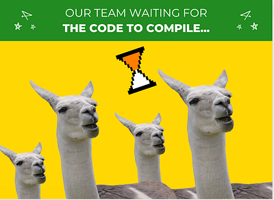 Waiting Llamas (Canva Template) canva design llamas template waiting