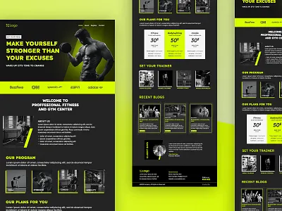 Gym & Fitness Email marketing Design | E-newsletter UI email marketing graphic design gym landing page sports uiux ui uiux