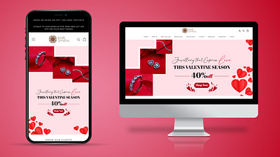 Valentine’s Day Ad Campaign graphic design instagram post instagram template mobile banner social media design social media post valentines theme website banner