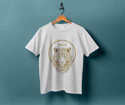 Tiger King T-shirt Design design graphic design illustration king t shirt t shirt design tiger tiger king