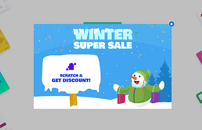 Winter Super Sale elementor figma landing page web design wordpress