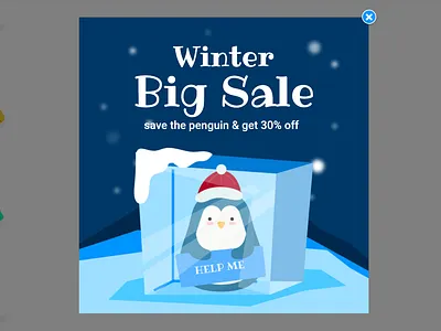 Winter Big Sale design elementor figma web design wordpress