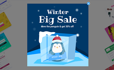 Winter Big Sale design elementor figma web design wordpress