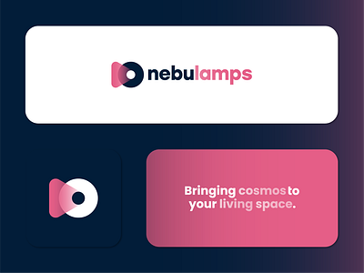 Nebulamps - Designed by Ascendo™ Team abstractlogo brand identity branding brandmark design entrepreneurship gradient logo graphic design iconic logo design lamp logo logo logo inspiration logo showcase minimal nebula projectors silicon valley startup startup logo tech logo