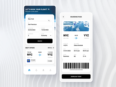 Travel App android app application boarding design flight ios mobile pass ticket travel trip ui ux