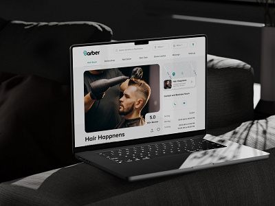Barber Website Design barberwebsite dashboard design design graphic design saloon booking website ui ui dashboard uidesign uiux uiuxdesign ux uxdesign websitedesign